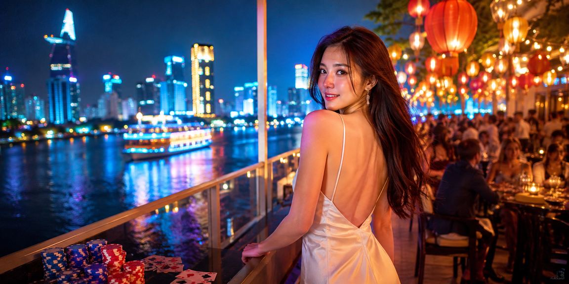 Người chơi TP.HCM tham gia trò chơi bài tại chợ đêm qua nền tảng sm58